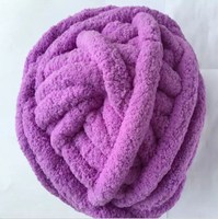 Bojay 2cm Thickness Chenille Ball Yarn, 100% Polyester Chenille Chunky Vegan Yarn, Customized Labels for You