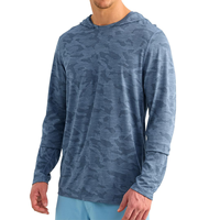 Chemise de pêche pour homme avec protection solaire UPF 50+, respirante, à capuche, manches longues, vêtements de performance pour l'extérieur, logo et motif personnalisés