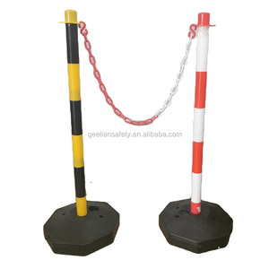 Cono Delimitador de Tráfico Portátil de Plástico con Base Llena de Agua de Cualquier Color, con Cadena de Plástico - Product Image 2