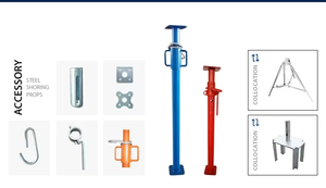 Puntal de Acero Ajustable para Encofrado y Andamios de Construcción - Product Image 4