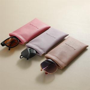 לוגו מותאם אישית pu עור משקפי שמש רכים במקרה משקפיים גדולים נרתיק משקפיים זכוכית לסחוט - Product Image 3