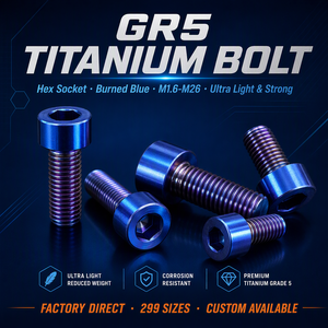 Tornillo Hexagonal de Aleación de Titanio, Color Azul Quemado, Perno Allen Hexagonal, Perno de Titanio Gr5 para Modificación de Motocicletas, Bicicletas y Automóviles - Product Image 6