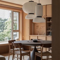 Buffet de salle à manger modulaire en contreplaqué durable Senger Moden, placard de rangement en placage pour cuisine et salle à manger