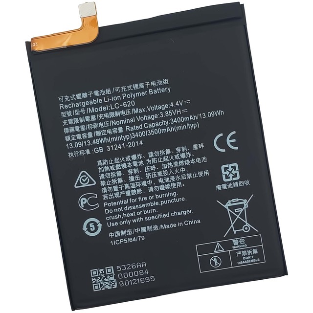 LC-620 Battery 4000mah 3.85V for Nokia 7.2 TA-1181 TA-1196 Rechargeable Li-ion Batteries