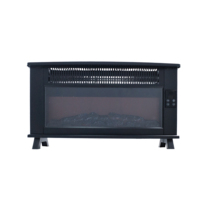 Cheminée électrique autoportante de style européen 2000W, chauffage en métal, effet de flamme LED, protection contre la surchauffe pour la maison et l'hôtel