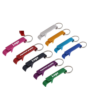 Clé en métal personnalisée Vente en gros Promotionnel Ouvre-bouteille de vin Ouvre-bouteille Porte-clés avec logo sérigraphié - Product Image 3