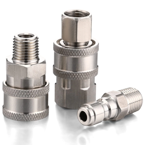 MAXIWORLD Connettori Rapidi in Acciaio Inox Maschio e Femmina per Idropulitrici con Adattatori e Raccordi - Product Image 2