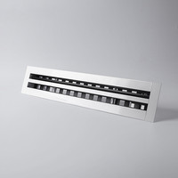 Grille de ventilation linéaire en aluminium réglable pour plafond, diffuseur à 2 fentes, prix usine Ventech HVAC