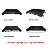 Antena de 4 puertos de largo alcance UHF RFID Impinj R2000 Chip lector/escritor de escritorio interfaz RS232/RJ45 teléfono inteligente fijo resistente al agua