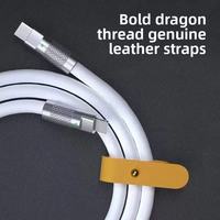 Cable de Carga Rápida de 100W para Teléfono Móvil y Computadora, 6A Tipo-C, con Malla de Protección de Silicona, Cobre Puro, PVC, para Impresora
