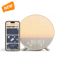 Réveil lumineux HiFiD Natural Sunrise avec machine à bruit blanc pour les dormeurs profondément endormis |   Machine de sommeil contrôlée par application intelligente