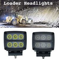 Luz de Trabajo LED de Estilo Nórdico de 50W 120W, Triple Haz, 12V 24V, IP68, Impermeable, de Aluminio, 5000 Lúmenes, para Excavadora, Camión Pesado, Minería