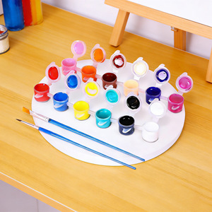 Juego de pintura acrílica Chiyuan de 12 colores, 3 ml, lavable, para niños, pintura artística, tablero de dibujo, uso estudiantil - Product Image 2