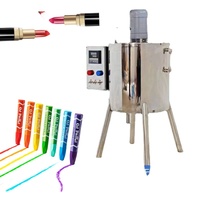 Machine de remplissage manuelle 15/30 litres pour miel, huile, crème, cosmétiques, liquides et rouges à lèvres, avec agitation et chauffage
