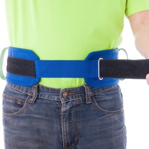 Cinturón de Transferencia para Pacientes, Ayuda para Caminar con Asas, Nailon Azul, Hebilla Metálica, Soporte Lumbar, Talla L - Product Image 3
