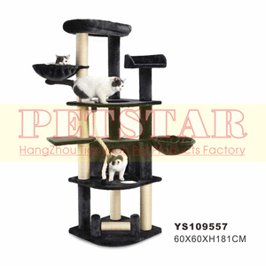 Petstar Villa di Lusso <span class=keywords><strong>Cat</strong></span> <span class=keywords><strong>Scratcher</strong></span> Arrampicata Albero di Legno di Grandi Dimensioni di Gatto Albero - Product Image 4