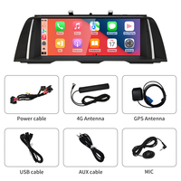 Navigation vidéo musicale sans fil CarPlay Android STWEI 10,25 pouces pour BMW Série 5 F10 F11 CIC Lecteur multimédia vidéo