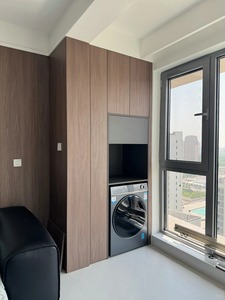 Mobile Moderno Semplice <span class=keywords><strong>in</strong></span> <span class=keywords><strong>Legno</strong></span> Bianco e Nero <span class=keywords><strong>per</strong></span> Balcone, Armadietto Portatile Salvaspazio e Durevole <span class=keywords><strong>per</strong></span> Casa, Ufficio, Appartamento - Product Image 4