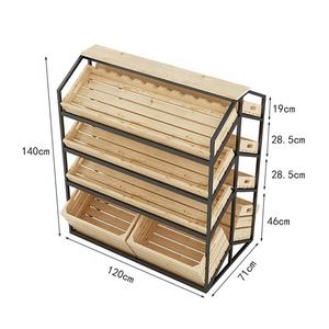 उच्च गुणवत्ता वाले डबल-पक्षीय भारी शुल्क धातु सुपरमार्केट रैक दीवार खुदरा दुकानों और कारखानों के लिए भंडारण शेल्फ - Product Image 4
