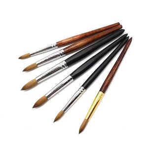 Diamantes de imitación <span class=keywords><strong>2022</strong></span> pelo Kolinsky puro, pintura de <span class=keywords><strong>uñas</strong></span> artísticas, pincel acrílico, gran oferta, 100% Mba - Product Image 1