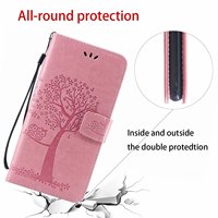 Casing ponsel kulit PU dompet pohon bunga Emboss mewah untuk Realme 11 pro c55 c53 realme gt 3 aksesori ponsel