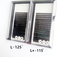 Cils individuels L+/LC/LD/LU(M) Curl, cils naturels en soie mate, extensions de cils, faux cils