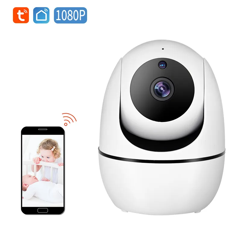 Indoor Sound Detection IR Night Vision Wireless Baby Sleeping Cameras 1080p Motion Tracking WIFI Smart Tuya Babyfoon Monitor