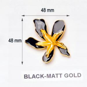 Decorazioni di Lusso in Lega a Forma di Fiore di Giglio Placcato Oro per <span class=keywords><strong>Scarpe</strong></span> da Donna, Accessori Classici per <span class=keywords><strong>Scarpe</strong></span>/<span class=keywords><strong>Sabo</strong></span>/Stivali - Product Image 2