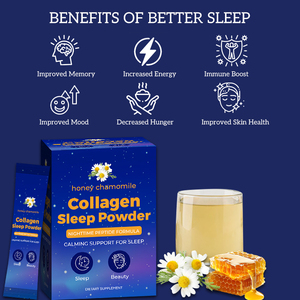 Polvo de colágeno de belleza de proteínas, polvo de péptidos de colágeno <span class=keywords><strong>para</strong></span> <span class=keywords><strong>la</strong></span> piel, <span class=keywords><strong>el</strong></span> cabello y <span class=keywords><strong>la</strong></span> <span class=keywords><strong>salud</strong></span> de las uñas, soporte de sueño rápido, polvo de melatonina - Product Image 3