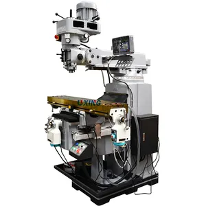 X6325 dengan 3 Poros DRO Digital Pembaca Bridgeport Presisi Tiongkok Taiwan Universal Manual Vertikal Mesin Penggilingan Turret Harga