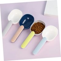 Lot de 4 pelles ergonomiques pour l'alimentation des animaux, fournitures pratiques pour les éleveurs de chats et de chiens