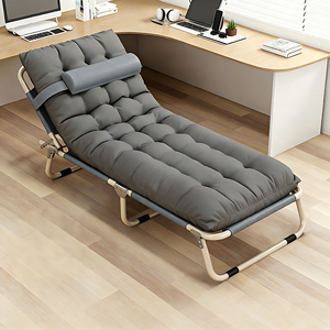 Lit <span class=keywords><strong>de</strong></span> <span class=keywords><strong>camping</strong></span> pliable avec oreiller, chaise longue portable pour la plage, le jardin et le <span class=keywords><strong>camping</strong></span>, chaise inclinable légère et confortable - Product Image 4