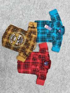 Tela de sarga de algodón y poliéster de alta calidad, último diseño, camisas de manga larga para niños, gran descuento, ropa de manga larga - Product Image 3