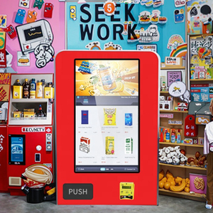 Máy bán hàng tự động 24 giờ với đầu đọc thẻ thanh toán với băng tải - Product Image 3