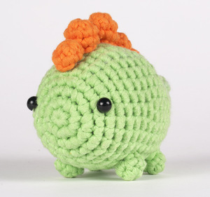 Kids Promotional Dinosaur Knitting Craft <b>Crochet</b> Toys Wobble <b>Beginner</b> <b>Crochet</b> Starter <b>Kit</b> - Product Image 5