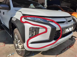 Kit de conversion de carrosserie : Pare-chocs avant, calandre et bande décorative pour Triton <span class=keywords><strong>L200</strong></span> Strada 2019+ - Product Image 2