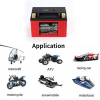 Baterai Lithium Sepeda Motor LifePO4 12.8V 12AH CCA650A LFP19BL-BS untuk ATV Scooter Dirt Bike