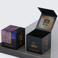 Boîte d'emballage rigide magnétique pliable de luxe sur mesure, imprimée en offset, écologique, avec matériaux recyclés, pour portefeuille ou cadeau