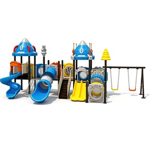Aire de jeux extérieure certifiée CE pour tout-petits avec toboggan et panneau d'activités pour <span class=keywords><strong>centre</strong></span> d'éducation précoce - Product Image 1