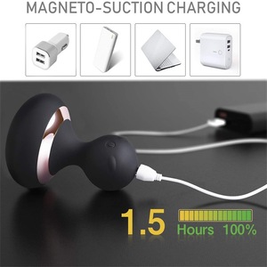 Xysy <b>Massage</b> <b>Ball</b> 10 Frequency Strong Vibration Magnetic Charging Black 100% Waterproof Vibrator for Women Masturbation Adult - Product Image 5