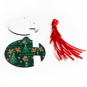 Vendita di <span class=keywords><strong>beneficenza</strong></span> ciondoli per dipendenti ornamenti regalo sublimazione in bianco Mdf ornamenti natalizi spazi vuoti - Product Image 5