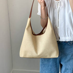 Sac à main seau de mode transfrontalière de grande capacité pour femmes haut de gamme nouveau sac fourre-tout à fermeture éclair pour les trajets quotidiens avec doublure en polyester - Product Image 6