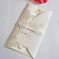 Cartes d'invitation de mariage personnalisées, écologiques, recyclables, style européen, design moderne, impression UV, vernissage brillant