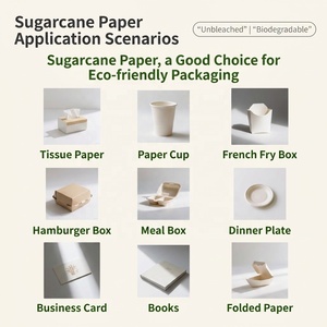 Papel Ecológico de Pulpa de Caña de Azúcar Blanco Alto/Blanco Estándar/Marrón Personalizado OEM - Product Image 5