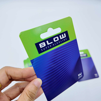 Carte d'emballage en papier imprimée sur mesure OEM, carte suspendue avec pelliculage brillant pour quincaillerie de détail et batteries électroniques