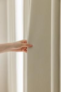 Kain tirai gelap tinggi putih halus mewah gaya Modern untuk kamar tidur ruang tamu Hotel jendela - Product Image 2