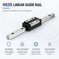 Kit de rail de guidage linéaire HGR20 haute précision avec bloc coulissant HGH20CA HGW20CC pour machines CNC, imprimantes 3D et systèmes de mouvement GCr15