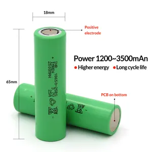 IMREN 18650 Battery 2500mah 25A USA STOCK 3.7v 3.6v 25rs Lithium Li Ion Cell Rechargeable Inr18650 Cylindrical Ternary 25r US