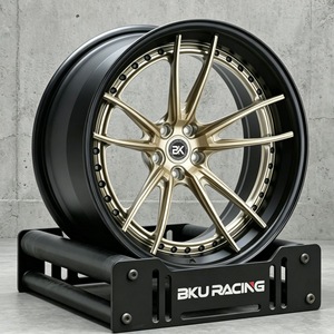 Jantes Bku Custom 3 pièces forgées 5x130 pour <span class=keywords><strong>Porsche</strong></span> <span class=keywords><strong>911</strong></span> Turbo 992 991 997 Cayman 718 <span class=keywords><strong>Spyder</strong></span> 19 20 21 pouces, jantes en alliage léger - Product Image 1