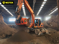 MOTEK Godet de criblage pour excavatrice à fonctionnement facile et performance stable, avec pompe à engrenages et moteur, pour le recyclage et la gestion des déchets
